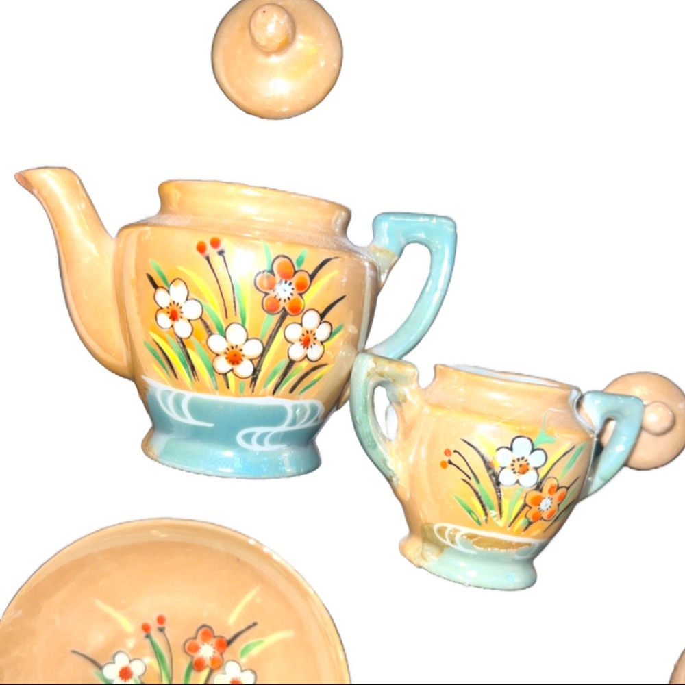 Vintage Japanese Mini 9 Piece Tea Set - Picture 6 of 11